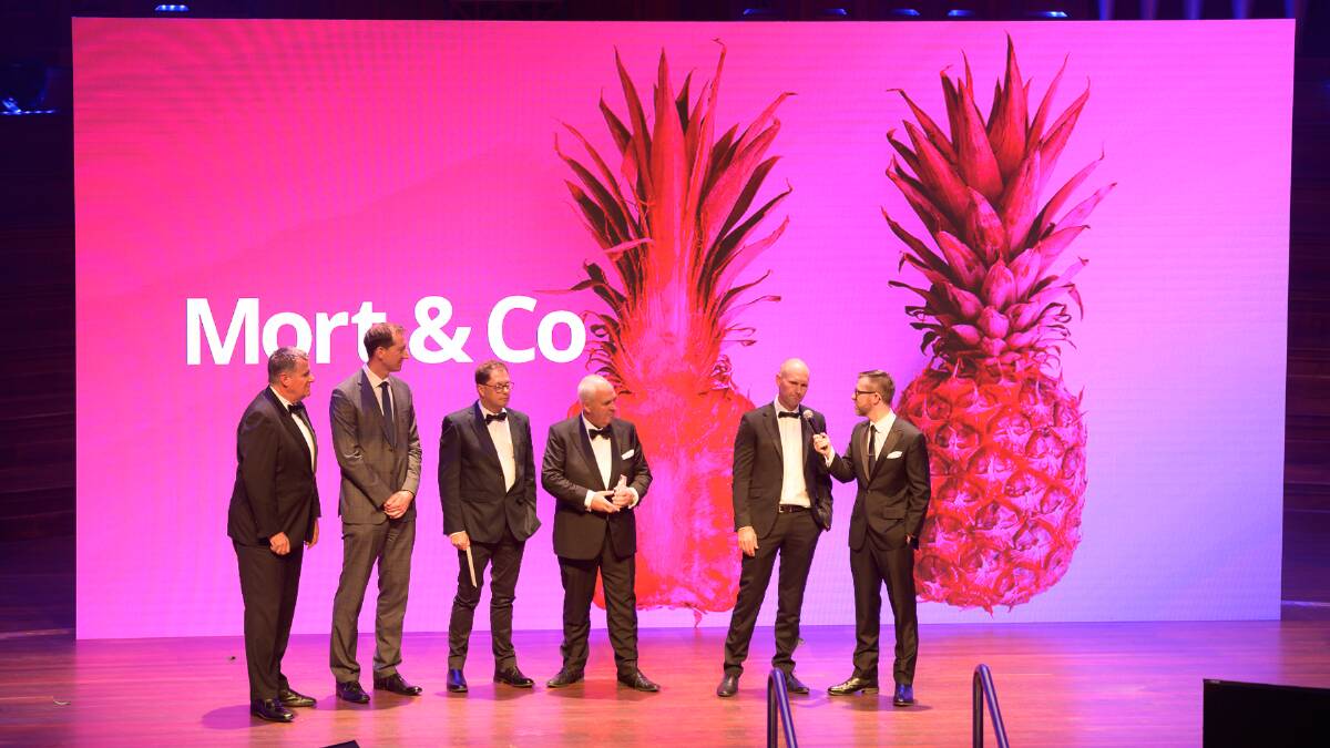 Mort & Co being presented with their award at the Premier of Queensland's Export Awards.