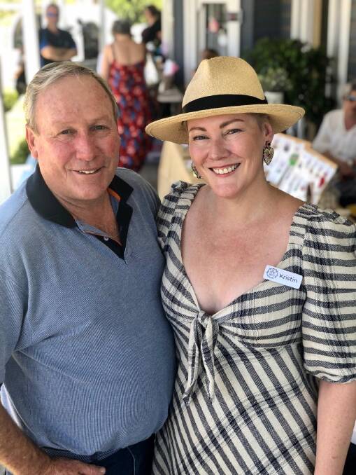 Western Downs mayor Paul McVeigh with The Merry Muster organiser Kristin Bonner. Photo- Emma Russell.