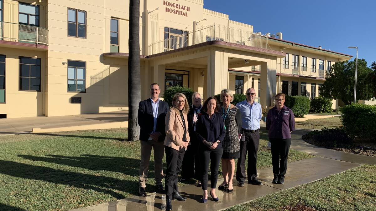 Health minister Yvette D'Ath visited the Longreach Hospital, where a renal dialysis is expected to open in the second half of 2022.