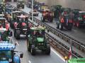 Dutch farmers took to the streets in tractors in one recent protest. Picture by Shutterstock.