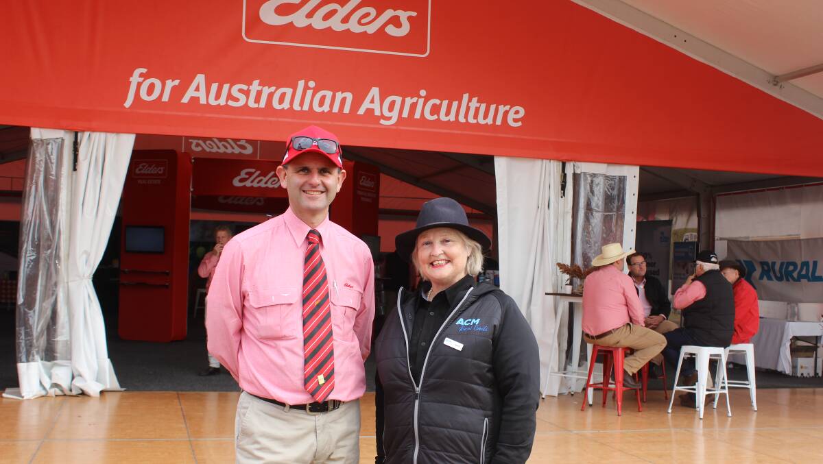 Elders state general manager Jamie Brogan with ACM Rural Events group manager Kate Nugent.