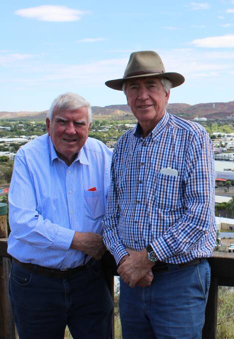Everald Compton and friend Don McDonald in Mount Isa.