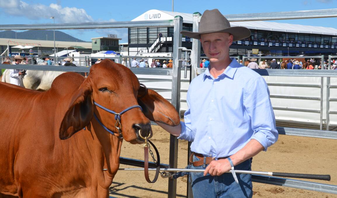 Riley Gibbs, Biggenden, has recently followed in his family's footsteps, launching his own beef stud called RPG Brahmans. Pictures by Bryce Eishold
