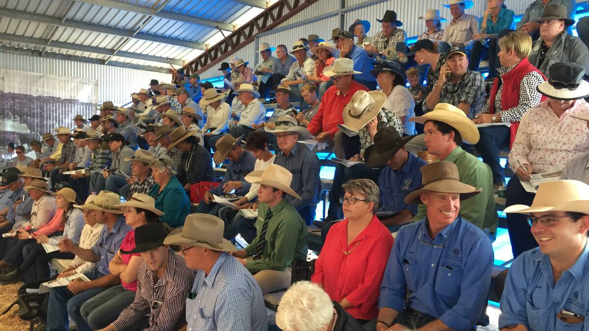 There was a sizable crowd at the 2018 sale. 