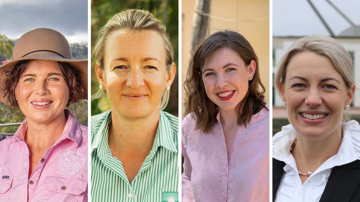 LEADING LIGHTS: Kay Tommerup, Kerrie Sagnol, Samantha Meurant, and Elisha Parker are the Queensland finalists for the AgriFutures Rural Women's Award.
