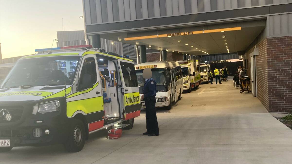 Nineteen patients have been transferred to the Roma Hospital. Picture: Queensland Ambulance Service 