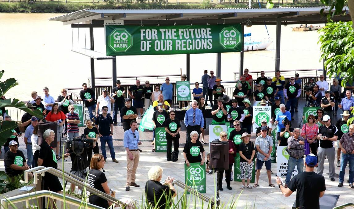 Day of Action rally in Rockhampton calls for better understanding of the needs of the regions and more access to the Galilee Basin. Picture: Rockhampton Regional Council
