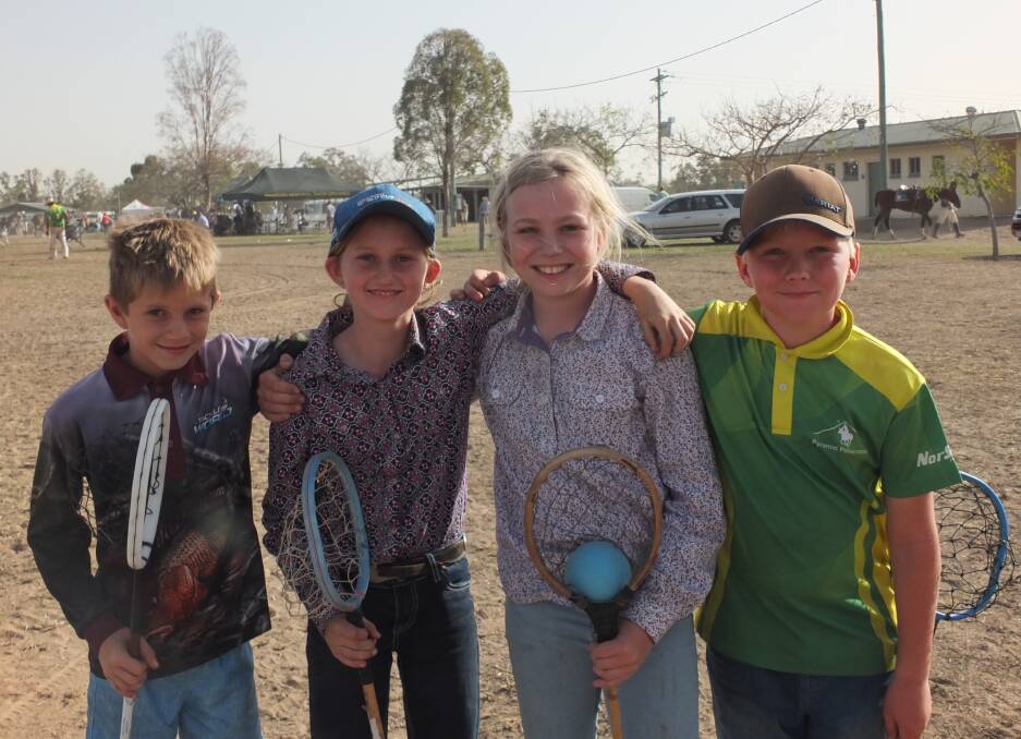 Jett Palmer, Hannah Cook, Katie Landrigan and Dallas Cook, travelled down from North Queensland.