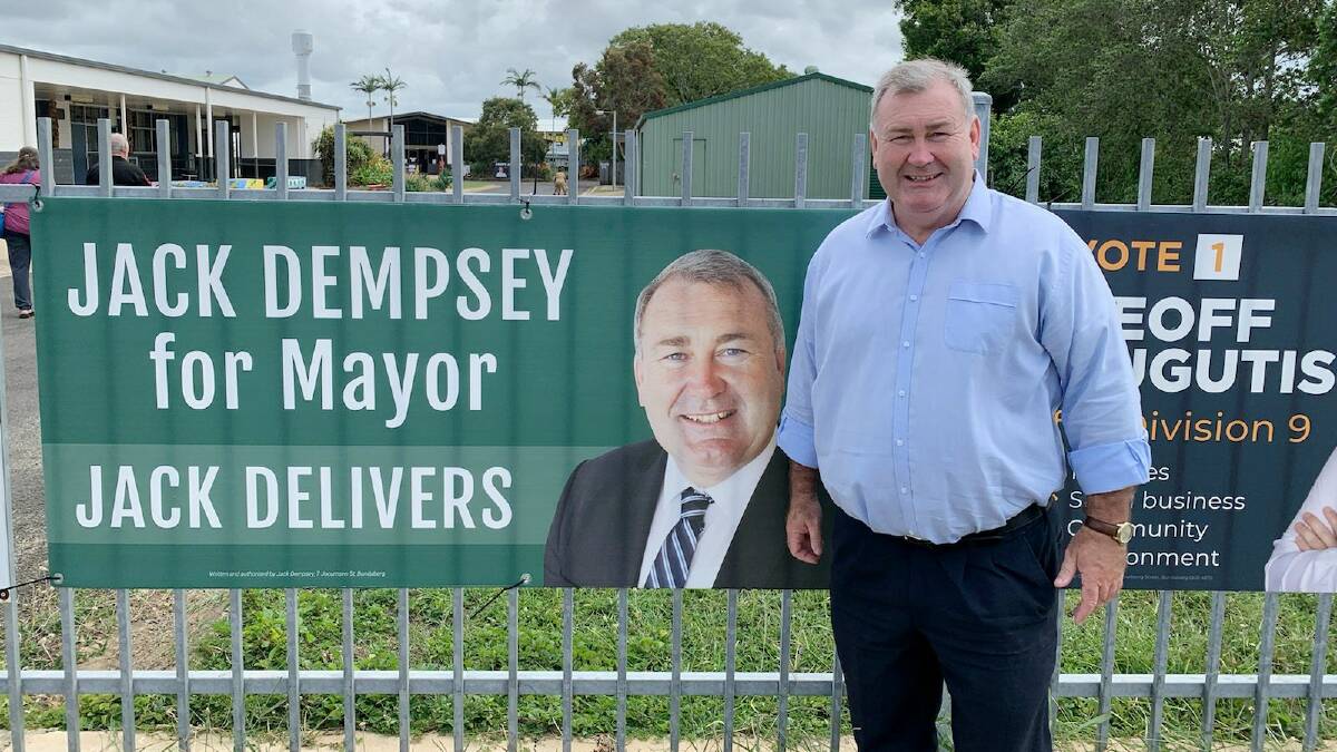 Incumbent Bundaberg Regional Council Mayor Jack Dempsey. 