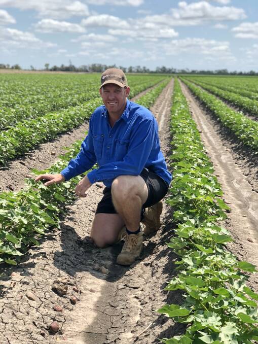 Promising season: Central Highlands Cotton Growers’ Association president, Aaron Kiely, says almost 10,000 hectares of cotton has been planted in the region.