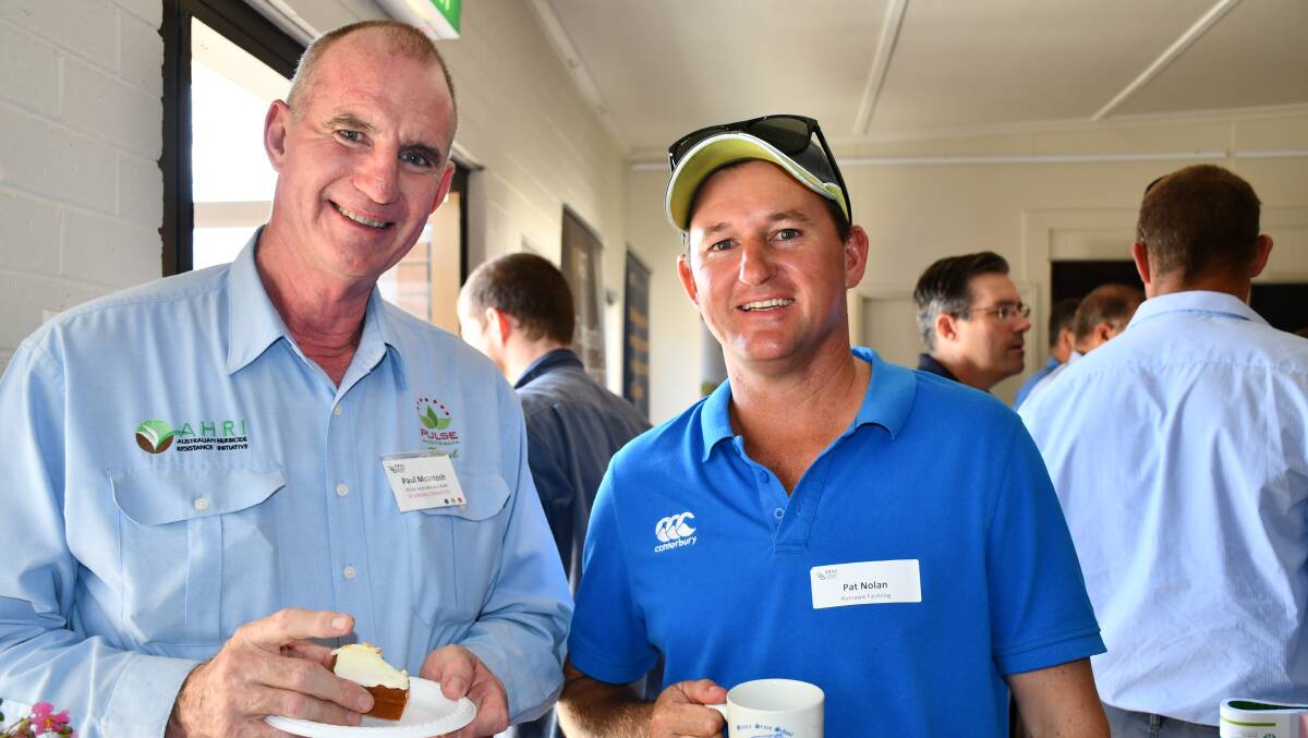 There was plenty to discuss at the Grains Research and Development Corporation Moonie update.Pictures: GRDC