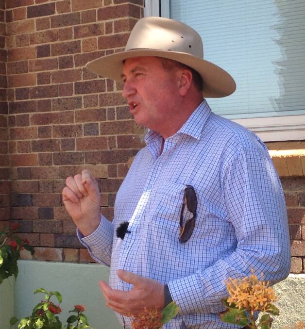 Drought envoy Barnaby Joyce visit Longreach on Wednesday afternoon.