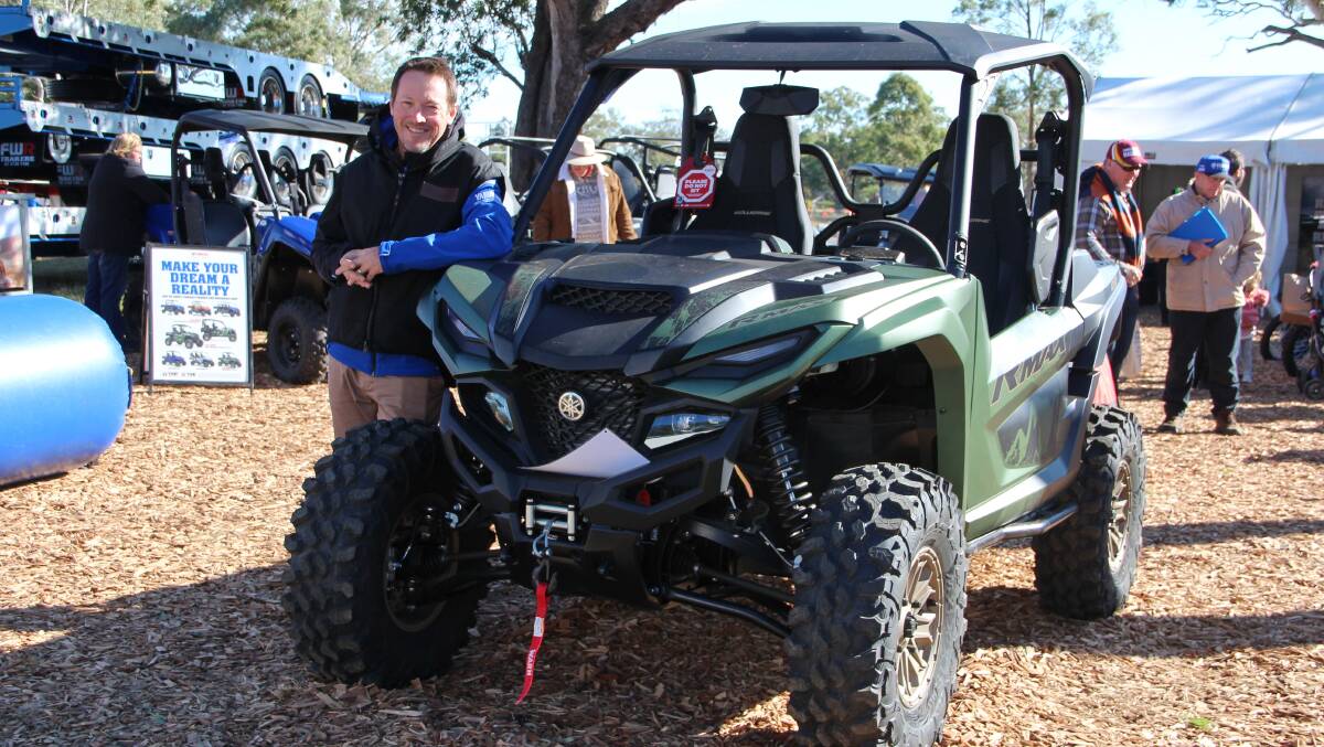 Yamaha dealer relationship manager Kamryn Williams with the Wolverine RMAX 1000. 