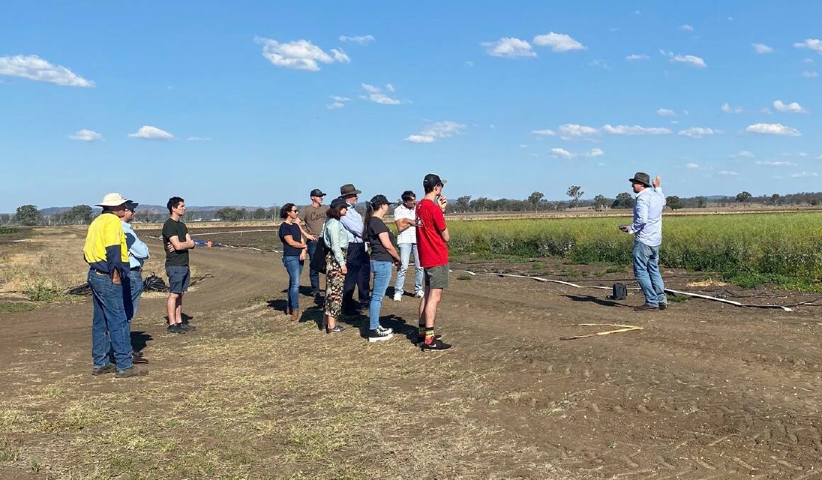 The students are completing a course in plant breeding and visited Pacific Seeds' Gatton facility for further training.