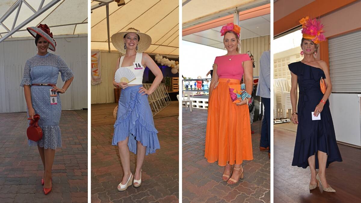 Crisp blue and white combos and bold orange hues were popular at the Roma Cup this year. 