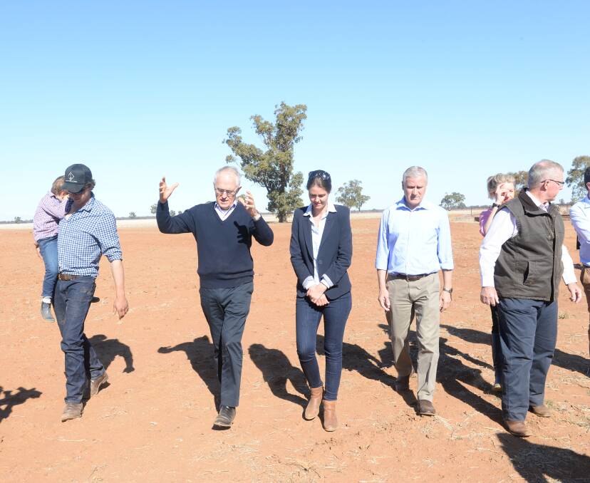 Malcolm Turnbull and Michael McCormack recently visited the Miles family of "Strathmore", Trangie, NSW. 