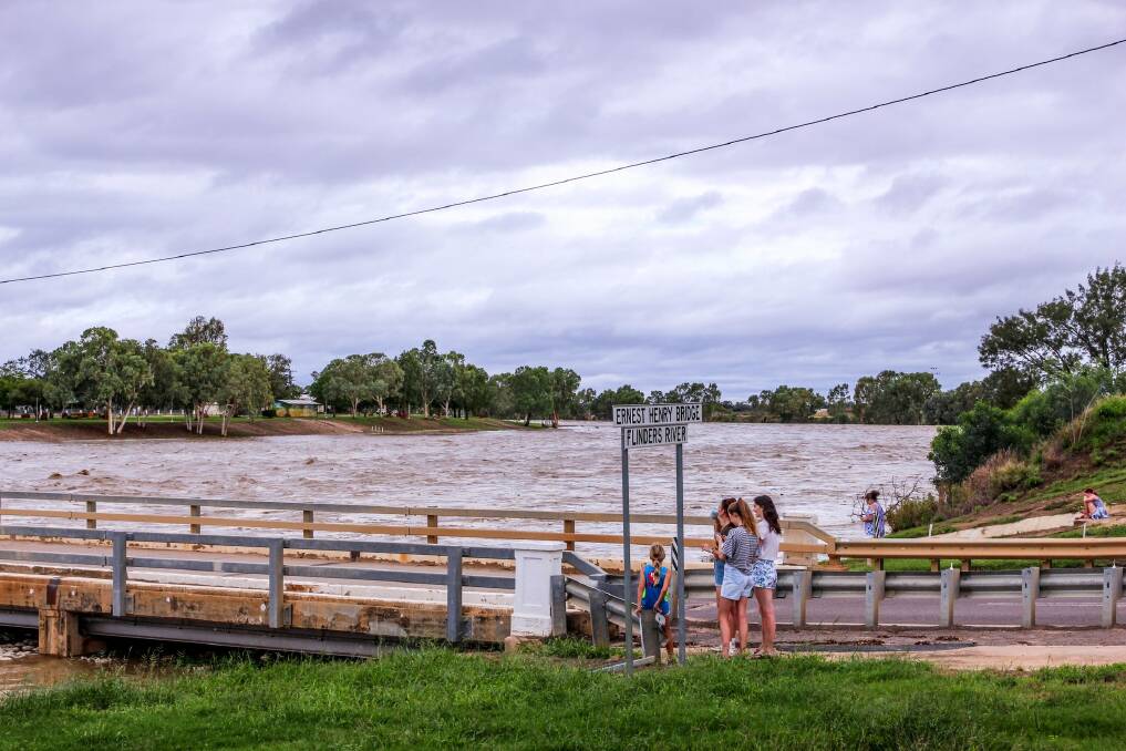 The Flinders River in Hughenden, North Queensland.