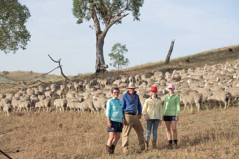 FAMILY TIES: The Smith family is breeding highly productive sheep at its Glenwood Merino stud. PHOTO Pip Farquharson