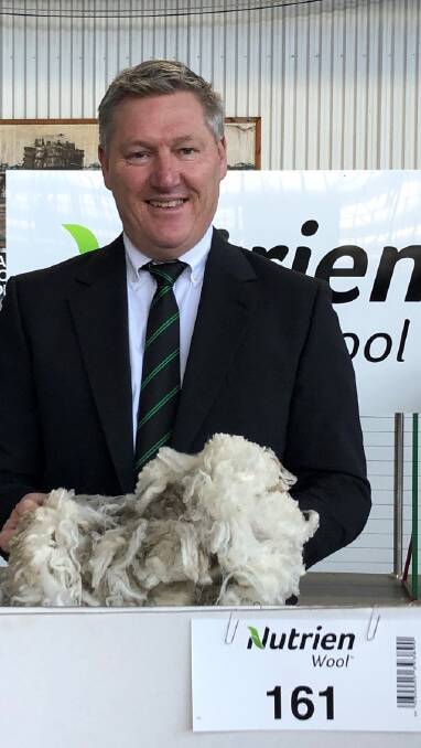 Nutrien Wool South East Australia region manager Stephen Keys ahead of the first wool sale after the winter recess.