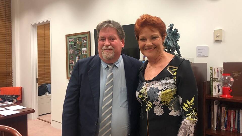 CODE CONCERNS: Farmer Power chief executive Gary Kerr and One Nation senator Pauline Hanson.