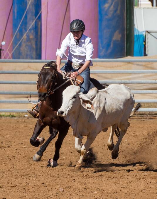 NT WA ZONE: Cannard Hats Cutout Horse contender Macarena Haze ridden by Julie Richter. - Picture: Helen Groves