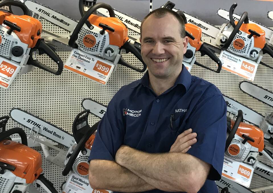 SHOP READY: Motor Mecca owner Nathan Wessling says he is looking forward to meeting customers at FarmFest in Toowoomba. 