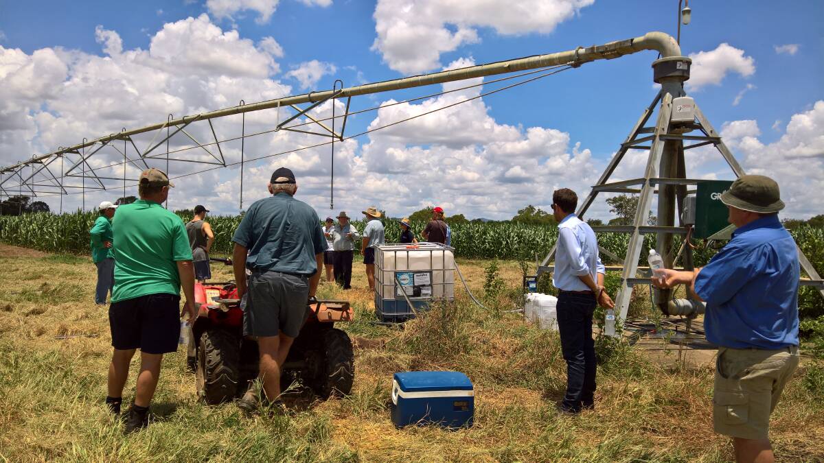 FIELD TRIAL: Fertigation is being trialled all over South East Qld and Northern NSW, across a range of farming systems.  