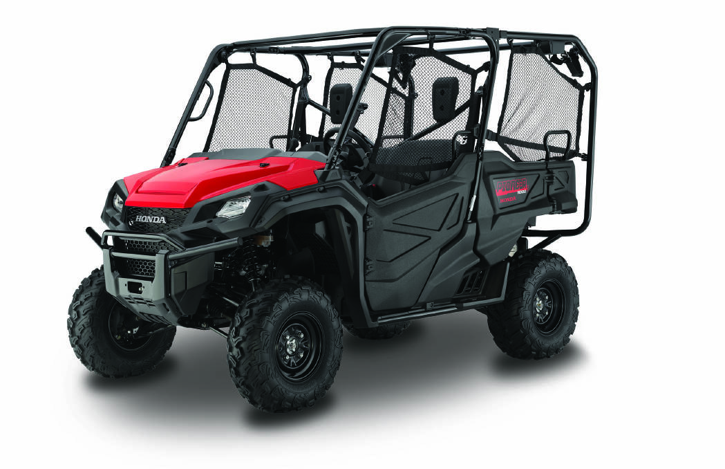 EASY WORK: Honda's SXSs (side by side) range demonstrates the company's aim to make work as easy as possible for farmers, such as the QuickFlip seating design allowing the rear seats to fold completely flat into the bed tray.