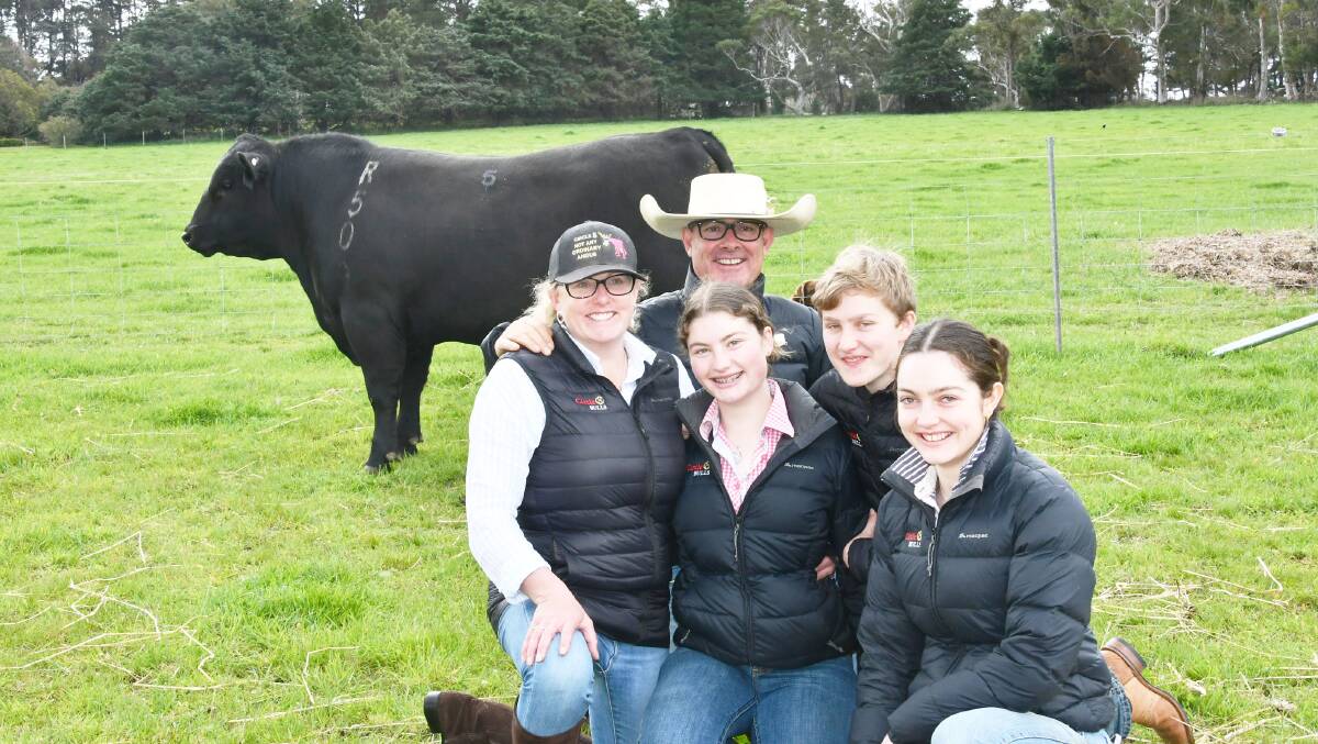 The Circle 8 bulls team Carmen, Jeremy, Lily, Thomas and Annabelle Seaton Cooper.
