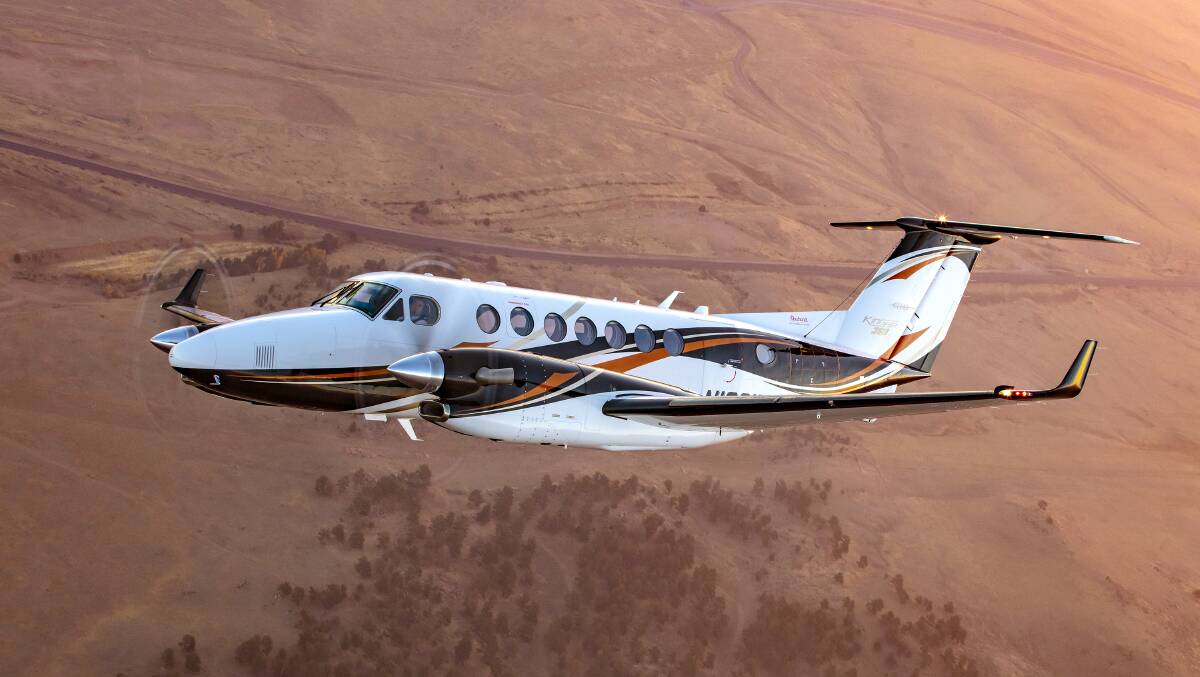 With a cruise speed and cruise altitude similar to short-haul airliners, the latest Beechcraft King Air models let users reap benefits from time savings to increased productivity. Picture: Supplied 