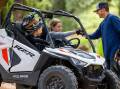 Polaris has developed a range of sophisticated safety technologies for its Youth SxS models to protect kids while they learn and gain confidence. Picture: Supplied