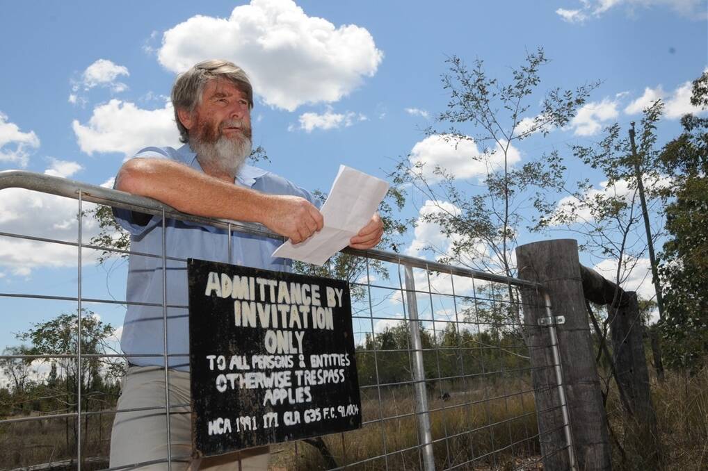 Brian Monk, Iona, Kogan, with a letter from NuGrow, is far from happy about his neighbour's CSG waste fertiliser plans.