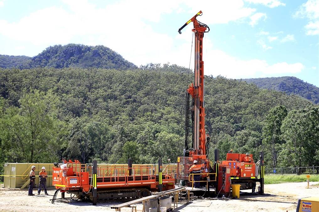Drilling at a CSG site (file photo).