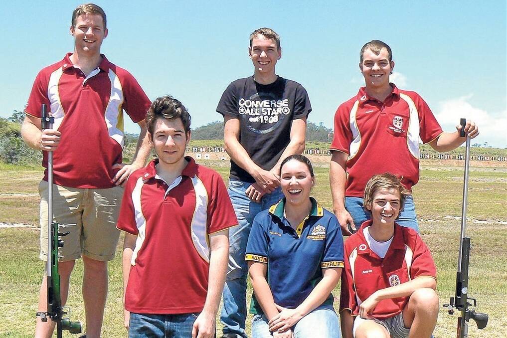 Members of the under 25 team (back row) Nick Rees, University, Ryan Biss, Beaudesert, and Adrian Robinson, Clermont. Front row: Dean Enslin, Pacific, Erica Young, University, and Patrick Mayfield, Ipswich.