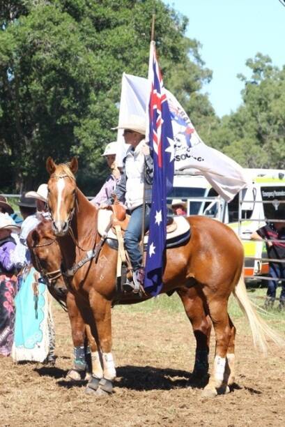 Cowboys headed to the Mt Morgan rodeo as part of the Golden Mount festival.