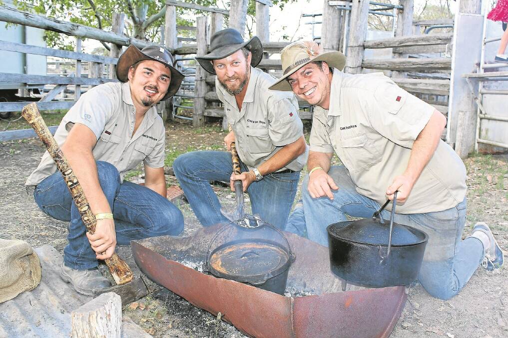 The Cast Iron Boys – Mick Viller, Ryan Hansen and Nick Turpie – are on a mission to encourage younger people to experience the joys of camp oven cooking.