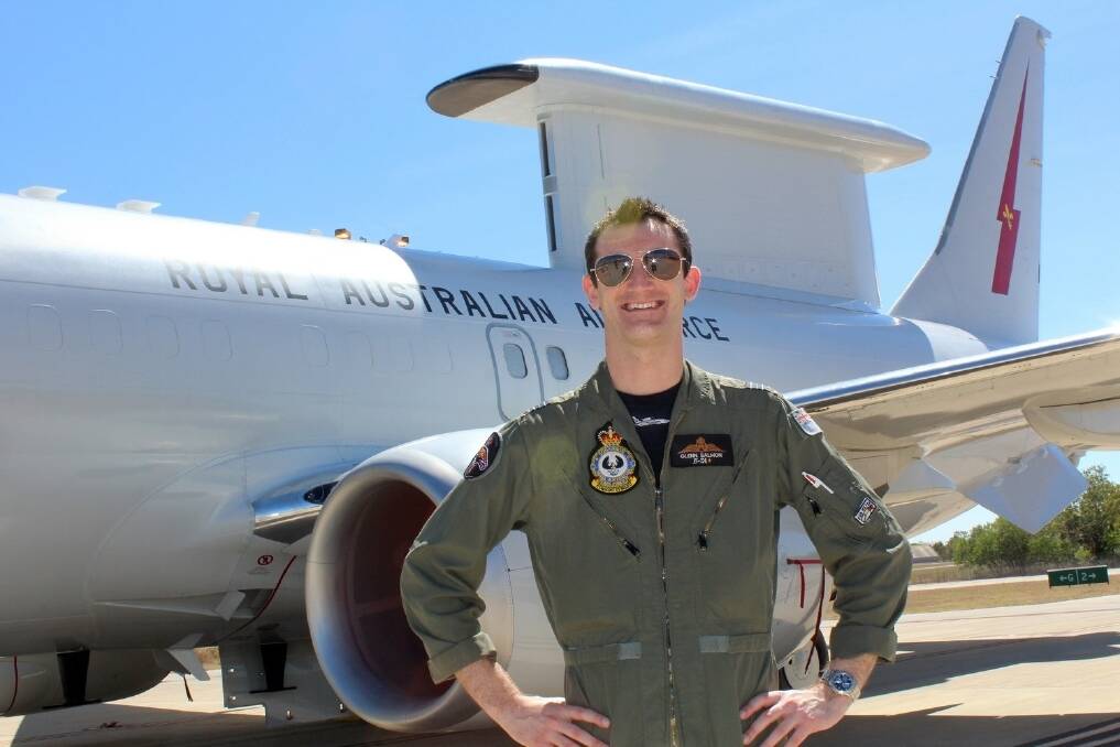 Flight Commander Glenn 'Fish' Salmon was recently on a training exercise at Tindal Air Base, near Katherine, utilising the vast air space of the Territory. <i>Picture: ANDREA CROTHERS.</i>