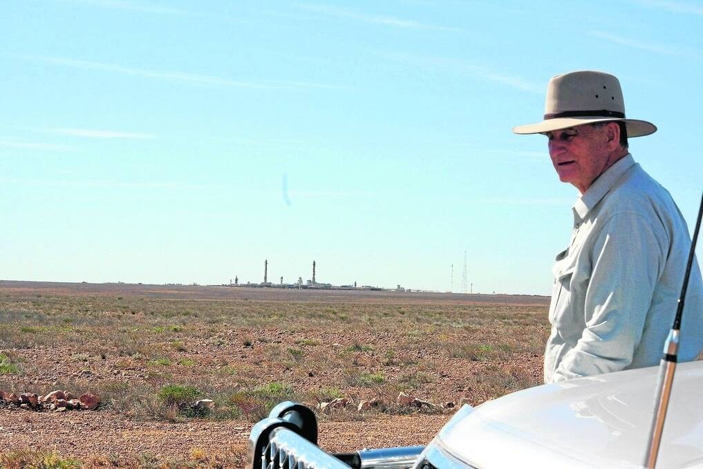 Gasfields Commission chairman John Cotter at the Ballera gasfield on the commission's recent visit.