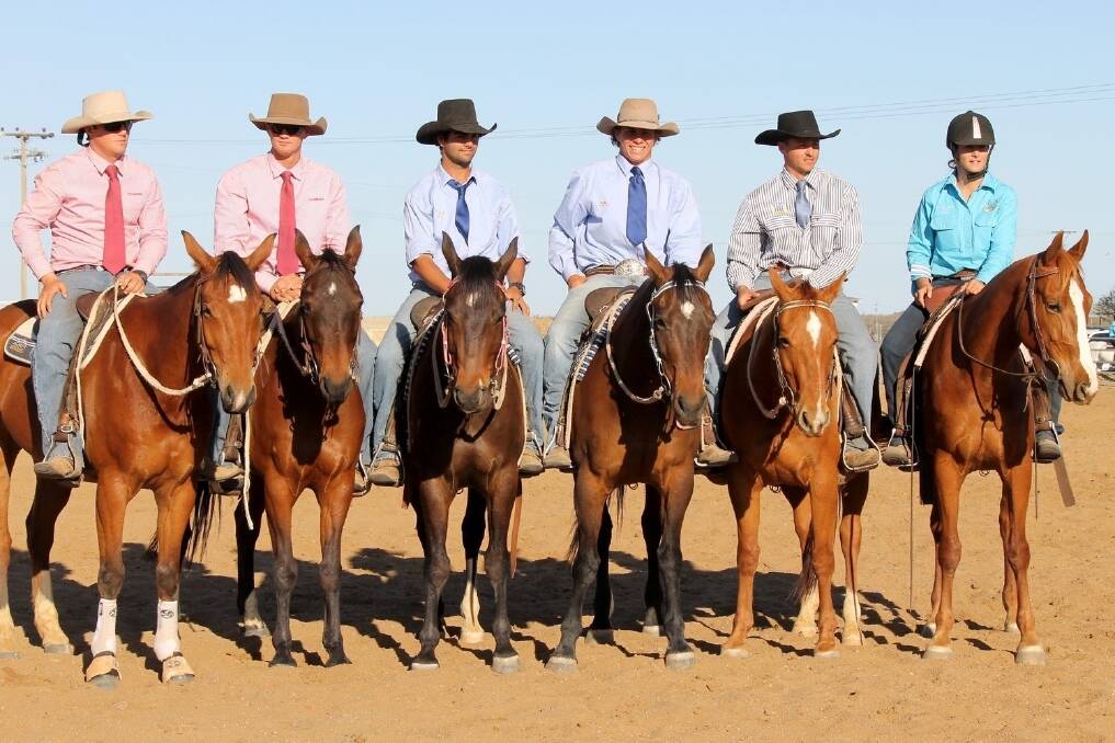 Sharing centre stage in the Stockman's Challenge teams event were third to first place getters, Stanbroke, AACo and Old Collegians.