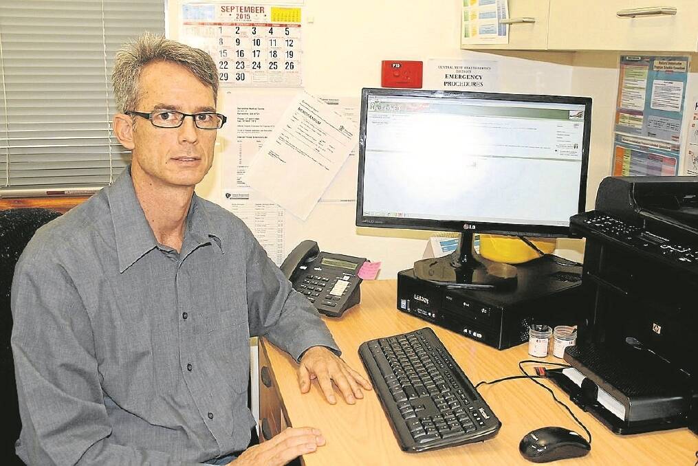 Barcaldine doctor Joe Farrell is paying for two Internet services, only one of which he can use.
