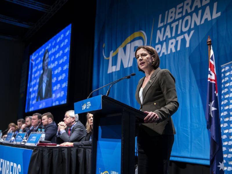 Queensland LNP Leader Deb Frecklington has not unveiled any new policies at the state convention.