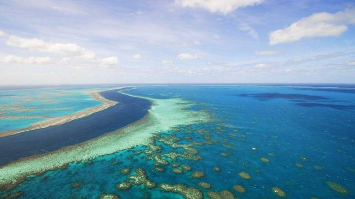 The Great Barrier Reef.