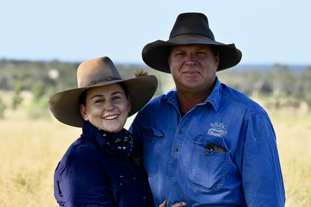 Central Queensland producers Alice and Darren Marks, Winvic, Clermont. Picture supplied.