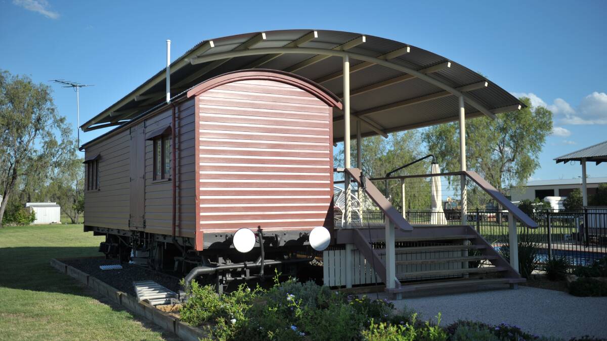 The train carriage Peter and Netty Smith relocated to their home and have renovated. 