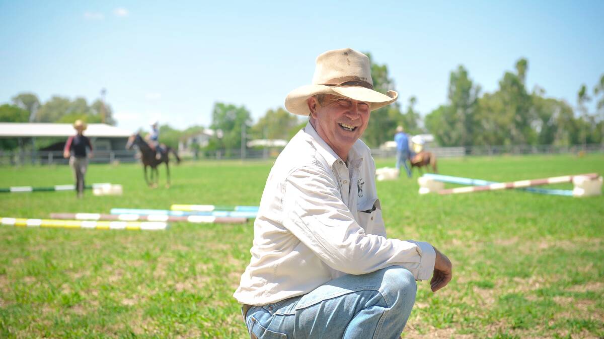 Doug Poole, Burnleigh, Taroom, has been an instructor with the Theodore Pony Club for 21 years. Photo - Kelly Butterworth. 