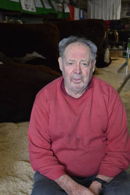 Long haul: Nev Farrawell, Bonnie Brae Herefords, Tamworth, said the camaraderie he experienced at the Ekka brought him back year after year.