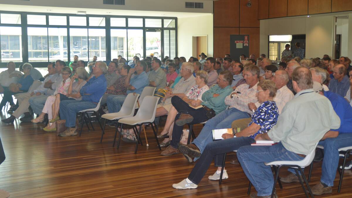 Up in arms: 185 landholders gathered in Taroom to defend their negative opinion of proposed changes to cattle tick control regulations. 