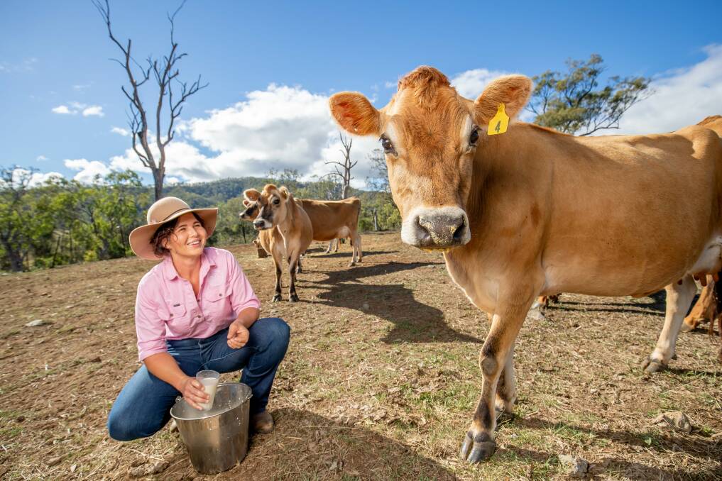 Dairy farmer Kay Tommerup has been named a #eatqld champion. Photo: Luke Marsden