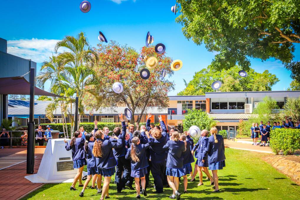 Students from Charters Towers schools celebrate the end of year 12.