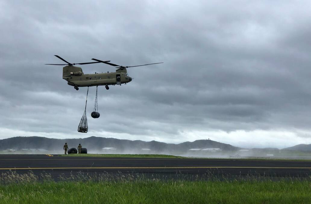 The Australian Defence Force has 150 personnel delivering fuel and fodder out west.
